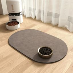 Pet Feeding Mat-Absorbent Pet Placemat for Food and Water Bowl, with Waterproof Rubber Backing, Quick Dry Water Mat for Dog Cat