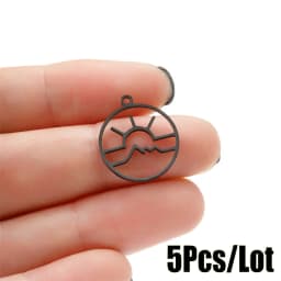 Sun Moon And Star Charm Bracelet Kit Making Supplies Diy Stainless Steel Necklace Pendant Jewelry Creation Trinket Decoration