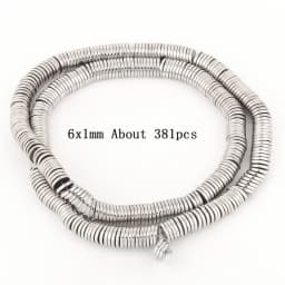Natural Silver Color Hematite Stone Cylinder Irregular Loose Round Beads For DIY Jewelry Making Bracelet Earring Accessories