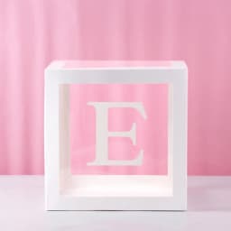 1st Birthday Transparent Alphabet Balloon Box Wedding Custom Name Decor One Birthday Party Decorations Kids Baby Shower Boy Girl