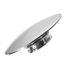 Silver Chrome Basin Waste Sink Plug 66mm PopUp Cap Click Clack Push Button Replacement Part for Bathroom Sink Drain Stopper