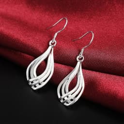 Top Quality 925 Sterling Silver Earrings Simple Round Circle Hoop Earrings For Woman Fashion Wedding Engagement Charm Jewelry