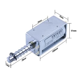 DC 12V 24V AC 220V Self-Reset 60MM Long Stroke Electromagnet Thrust 15KG Push-Pull Electromagnet