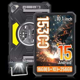 [Ship From UK]Cubot TAB KingKong S 10.1 Inch 90Hz Display Android 15 Tablet 15300mAh 16GB(6+10) 256GB Camping Light 48MP Pad