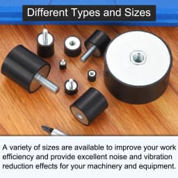 Uxcell 1Pcs M3-M12xDxH Thread Female Rubber Mounts Vibration Isolators Replaces Anti Vibration Pads Flat Silent Block Base Block