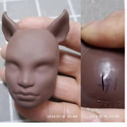 1/6 Makeup Doll Head Girl Dressing DIY Toy Parts Children Favor dongcheng san doubao