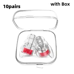 Silicone Earplugs High Fidelity with Storage Box for Concerts Musicians Motorcycles Noise Sensitivity Conditions and More
