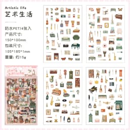 4/24 Sheets Cute Magazine Scrapbooking Stickers Pack DIY Junk Journal Material Decoration Album Diary Stationery supplies