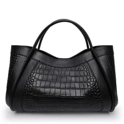 Aidrani New Women's Crocodile Pattern Handbag Simple and Elegant High Quality Cowhide Mother and Child Bag