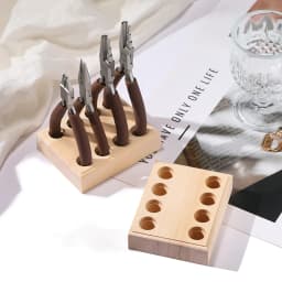 1pc Wooden Pliers Storge Holder Craft Tool Holder for Storing Pliers Wire Cutters Gift Jewelry Organizer