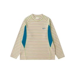 Modern Retro Striped Thickened Warm Long Sleeve round Neck Base Shirt Couple Matching Flocking Slim Fit Polyester Blend Sweat...