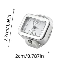 Personalized, Fashionable, Creative Square Dial, Arabic Numeral Scale Ring, Mini Watch, Couple's Cheap Item