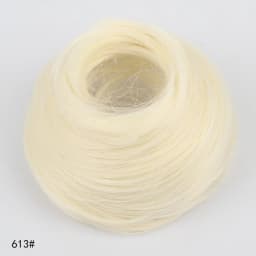 Adjustable Synthetic Bun Ponytail Wig For Women Magic Bird's Nest Shaped Hair Bun With Circle Elastic Clips Straight Donut Updo