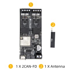 LILYGO® T-2CAN ESP32-S3 Development Board Stand-Alone CAN FD Controller with SPl Interface 16MB FLASH / 8M PSRAM Wireless Module