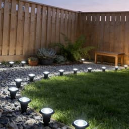 Secret Garden Glow Solar In-Ground Path Lights, Outdoor Waterproof Walkway Disk Lights for Yard Driveway Decoration