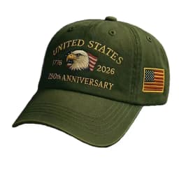 ABLECAP 250th Anniversary Hat USA Patriotic Baseball Caps Eagle Embroidered Baseball Hats for Men Women 250 Year Anniversary Cap