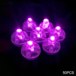50pcs Round Balloon Lights LED Flash Colorful Luminous Lamps Mini Tumbler Ball Light For Christmas Wedding Party Decoration