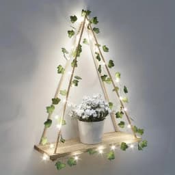 1PC Decorative Lvy String Lights Maple Leaf Garland,Garland Hanging Lights Fairy Night Lights Room Bedroom Wall Yard Decoration