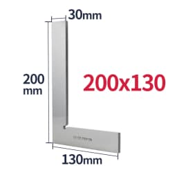 Try Square Flat Edge Square Ruler 90 Degree Woodworking Tools Metal Right Angle Ruler Measurement Tools Set-Square 50x40/75x50mm