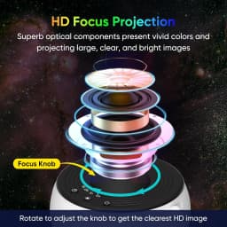 13 In 1 Planetarium Star Projector HD Image Area LED Night Light,4K 13 Film Discs,360° Rotate 1/2h Timer for Kids&Adults Bedroom