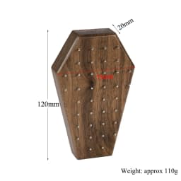 Solid Wood Labret Dermal Anchor Body Piercing Jewelry Top Display Seller Cases Display Tool with Screw Thread