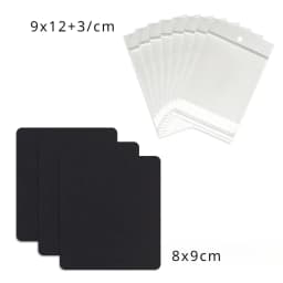 50 Pcs 8x9cm New Pattern Blank Jewelry Display Paper Label With Or Without Bags Necklaces Earrings Packaging Cards Wholesale