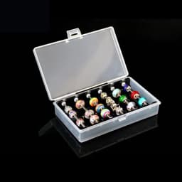 Acrylic Troll Bead Collection Panoramic Jewelry Storage Box Bracelet Beads Game Tray Round Bead Organization Box Bead Stand