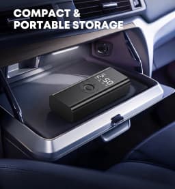 Tire Inflator Portable Air Compressor, 150PSI Cordless Tire Inflator, Smart Air Pump for Car Tires & Motorcycle with Auto Stop