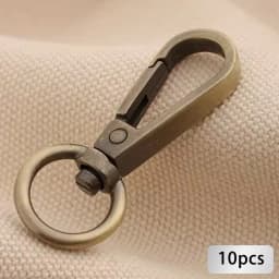 10Pcs Swivel Lobster Clasps, Classic Swivel Trigger Snap Hooks, Push Gate Snap Hook Bag Clips for Lanyard DIY Outdoor Keychain