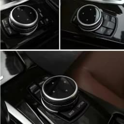 For BMW 1 2 3 4 5 6 7 Series X1 X5 X6 F20 F30 F10 F07 E60 E90 E70 IDrive Car Multimedia Big Knob Covers Button Trim Control