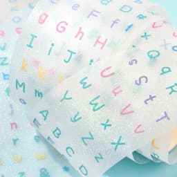 50mm * 3m Kawaii Ins Pixel Flash Sand Die Cutting Stickers DIY Diary Scrapbook Phone Case Decoration Material Cute Stickers