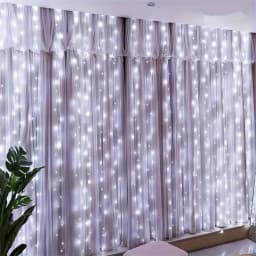 USB Remote LED Curtain Lights 8 Modes for Wedding Garden Party Bedroom Wall Window Home Decor Eid Decor LED Garland Lamp