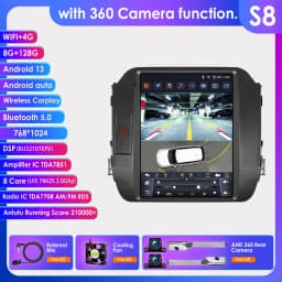 Hizpo 9.7" Car Radio Android 13 Auto For KIA Sportage 3 2010-2016 2din Multimedia Video Player Stereo Carplay Gps