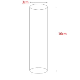 Acrylic Transparent Cylindrical Ring Jewelry Display Stand Doll Mold Storage Stand Earring Stand Makeup Photography Stand