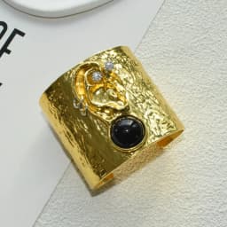 Exaggerated Vintage Alloy Plated Eyes Cuff Bracelet For Women Fashion Jewelry Gorgeous Hand Open Bracelet Accessory