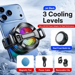 NEW TL181 Pro Mobile Cooler 10W Magnetic/Back-clip Ice Cooling Radiator Digital Display RGB Light Gaming Temperature Control