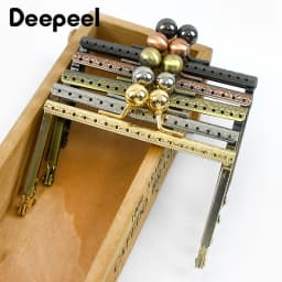 1/2/5Pc Deepeel 10.5cm Metal Embossed Purse Frame Bag Handle for Women Handbag Kiss Clasp Handmade Brackets DIY Bags Accessories