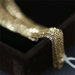 GOLDtutu14K Solid Gold Necklace, 1.1mm Minimal Simple Style Chain, Fine Jewelry, Real Au585 for Women, Girl, 2025, ok1001