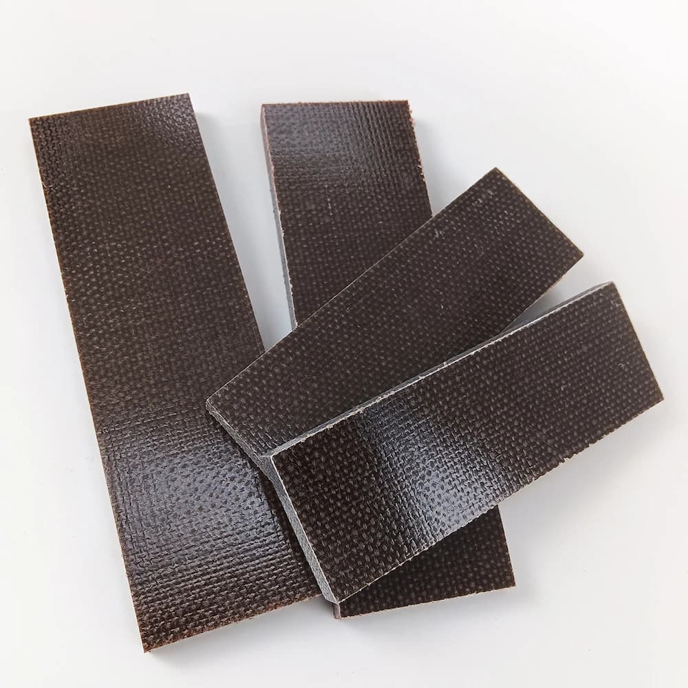 2pcs Space Board Flax Micarta Template Board Sheet Damascus Canvas Texture for DIY Knife Handle Craft Supplies