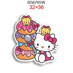Hello Cat 10pcs/lot San Resin Planar Transparent Glitter Acrylic Flatback for Charms DIY Bow Craft Supplies Phone Case Decor