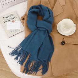 70Color Solid Winter Women Scarf Warm Thicken Cashmere Shawl Outdoor Tassels Pashmina Lady Wrap Windproof Scarves Fashion Luxury
