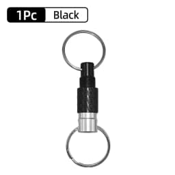 Dual Split Detachable Keychains Key Ring Quick Release Portable Metal Key Holder For Handy Outdoor Tool Accessories Mini Buckle