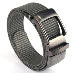 TUSHI Nylon Automatic Buckle Belt Outdoor Tooling Jeans Solid Color Canvas Waistband High Quality Casual Tactical Belt for Men