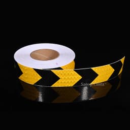 5cm*10m Arrow Reflective Tape Fluorescent Lemon Yellow White Red Waterproof Adhesive Reflectors Sticker For Car Motorcycle Truck