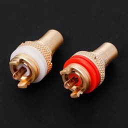 8PCS Red+White HIFI RCA Socket Socket Chassis High Quality CMC Female Connector