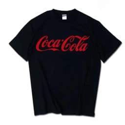 Classic Coca-Cola Logo Print T-shirt Men Women Casual Loose Cotton Short Sleeve Tee Retro Streetwear Unisex Tops t shirt