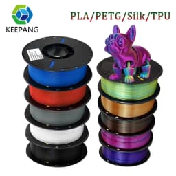 KEEPANG PLA/PETG/SILK/TPU 1.75mm 3D Printer Filament 5/10 Rolls Neatly Wound No Bubble 3D Printing Materials