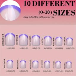 240/120pcs Summer Colorful Fake Nails Short Square Press On Nails French Acrylic Manicure Nail Art Glossy Full Cover False Nail