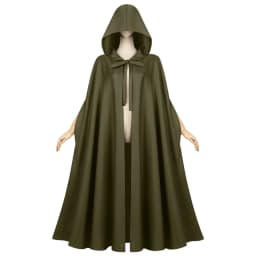 2025 New Medieval Hooded Cape for Men and Women,Halloween COS Solid-Color Monk Grim Reaper Wizard Cloak Unisex One Size Fits All