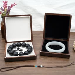 Wood Jewelry Box Organizer Keepsake Storage Collection Art Treasure Memory Box for Ring Bracelet Watch Necklace Earring